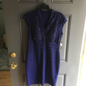 R&M Richards knee length evening dress size 10